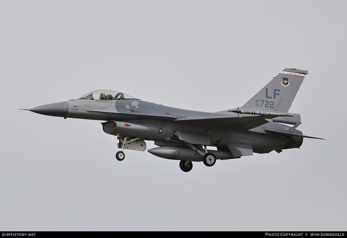 Aircraft Photo of 93-0722 / AF93-722 | General Dynamics F-16A Fighting Falcon | USA - Air Force | AirHistory.net #797136