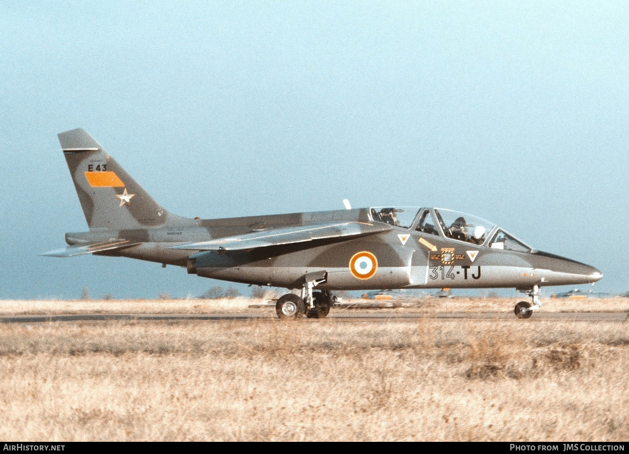 Aircraft Photo of E43 | Dassault-Dornier Alpha Jet E | France - Air Force | AirHistory.net #797141