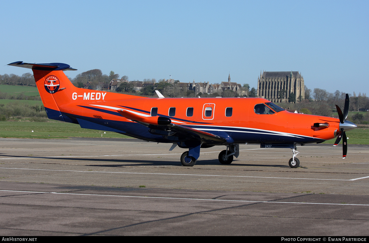 Aircraft Photo of G-MEDY | Pilatus PC-12NGX (PC-12/47E) | Skycare Repatriation | AirHistory.net #797182