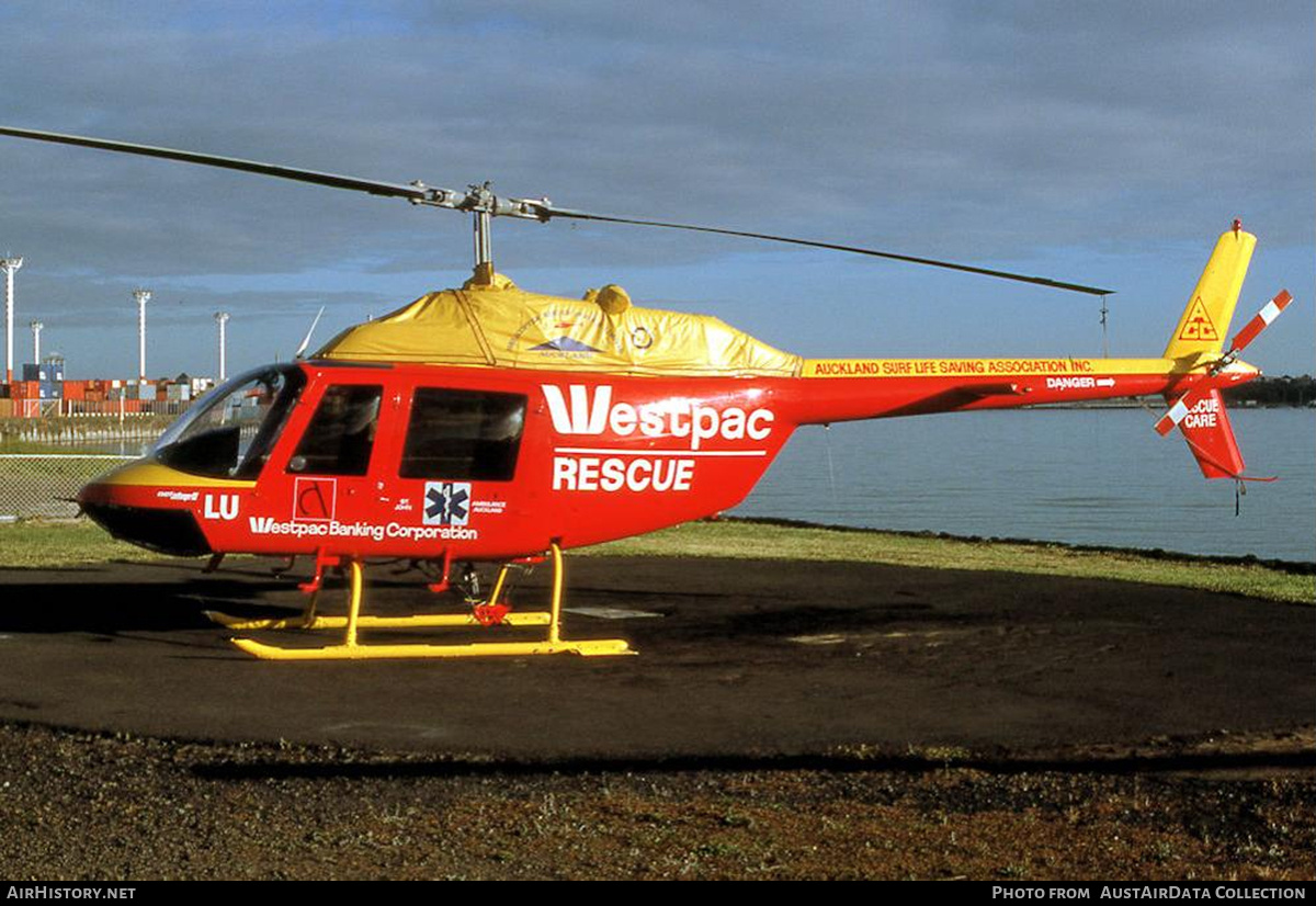 Aircraft Photo of ZK-HLU / LU | Bell 206B-3 JetRanger III | Westpac Rescue | AirHistory.net #797224