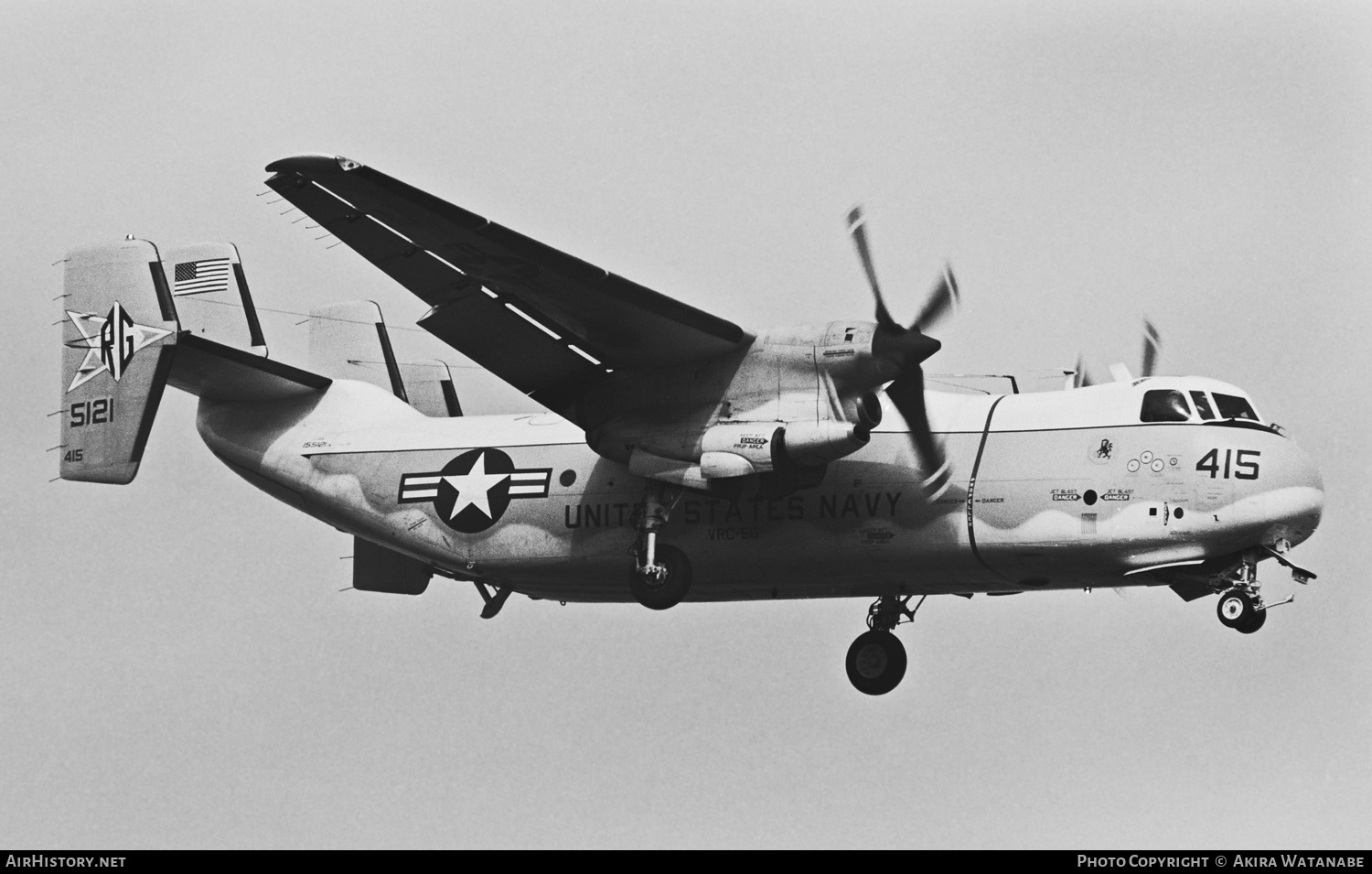 Aircraft Photo of 155121 / 5121 | Grumman C-2A Greyhound | USA - Navy | AirHistory.net #797277
