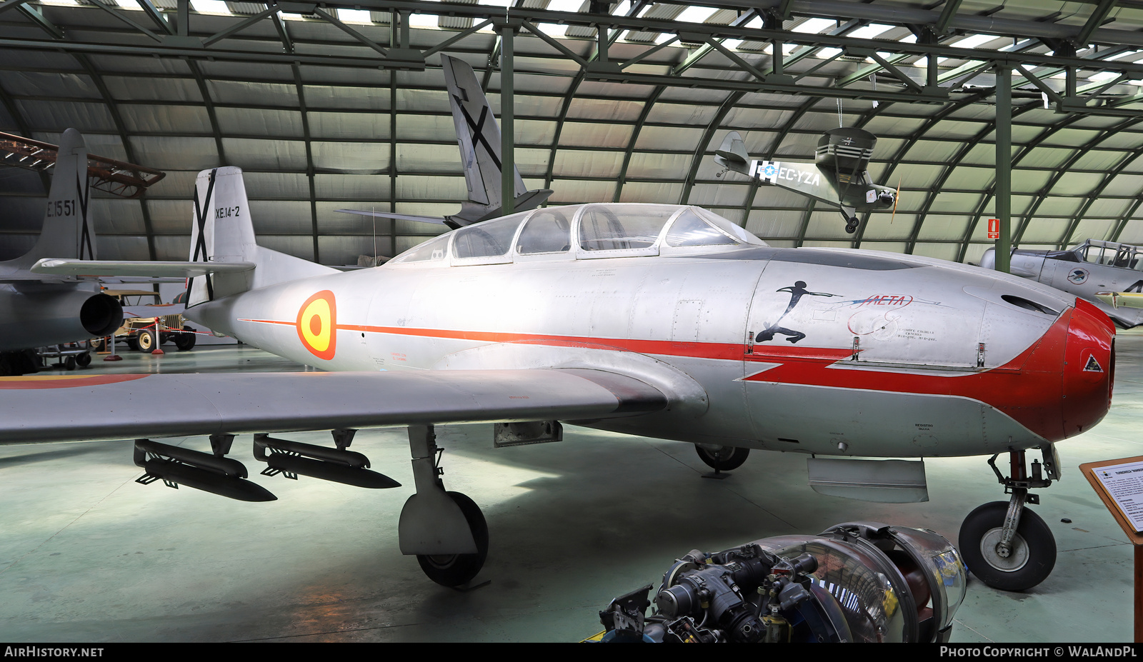 Aircraft Photo of XE.14-2 | Hispano HA-200R-1 Saeta | Spain - Air Force | AirHistory.net #797294