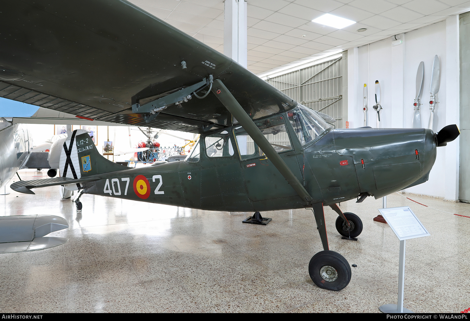 Aircraft Photo of L12-2 | Cessna O-1A Bird Dog | Spain - Air Force | AirHistory.net #797341