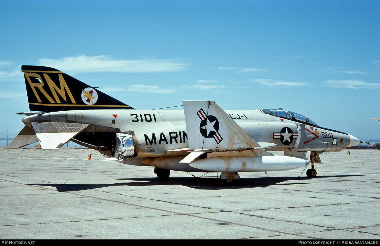 Aircraft Photo of 153101 / 3101 | McDonnell Douglas RF-4B Phantom II | USA - Marines | AirHistory.net #797360