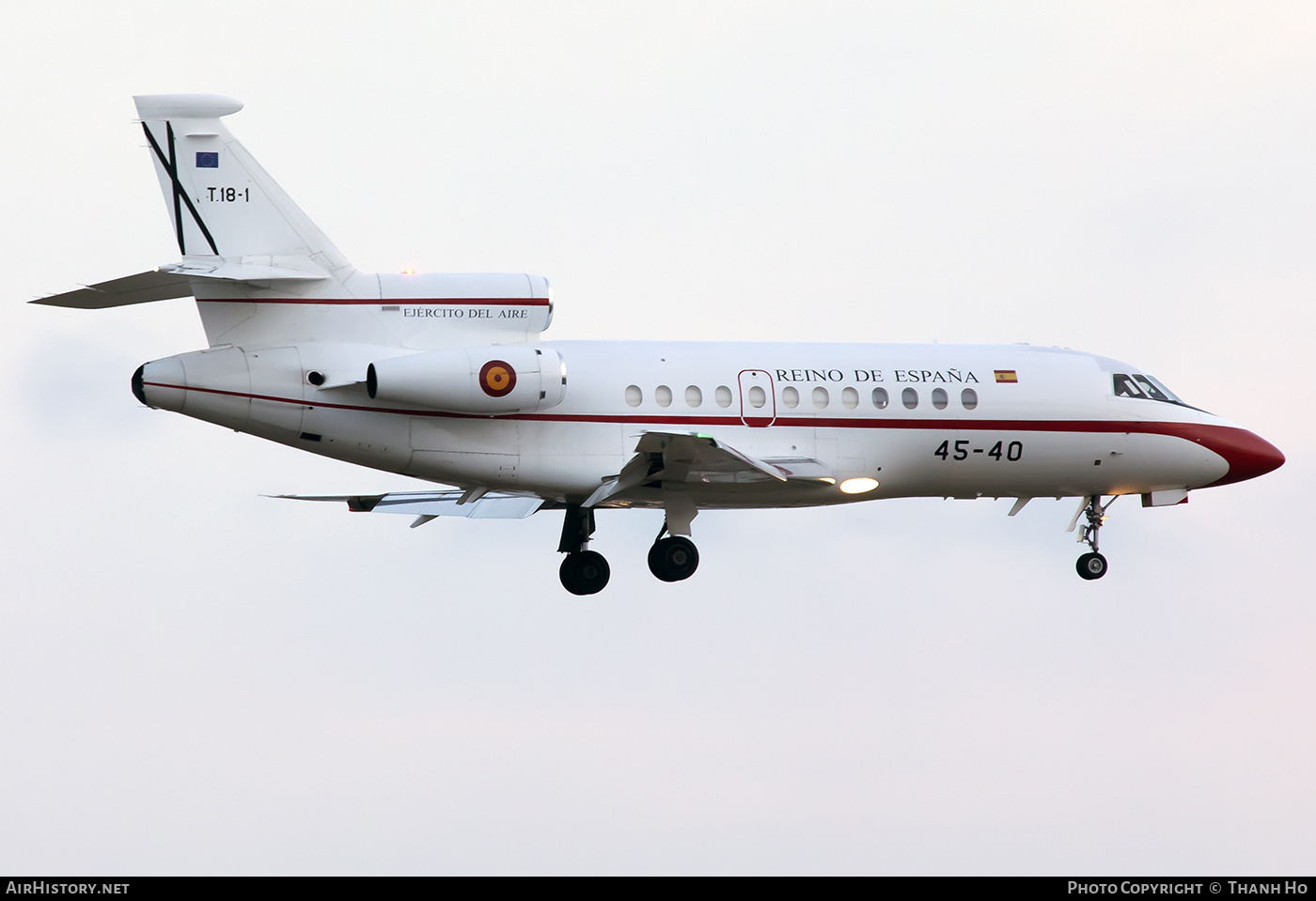 Aircraft Photo of T.18-1 | Dassault Falcon 900B | Spain - Air Force | Reino de España | AirHistory.net #797370