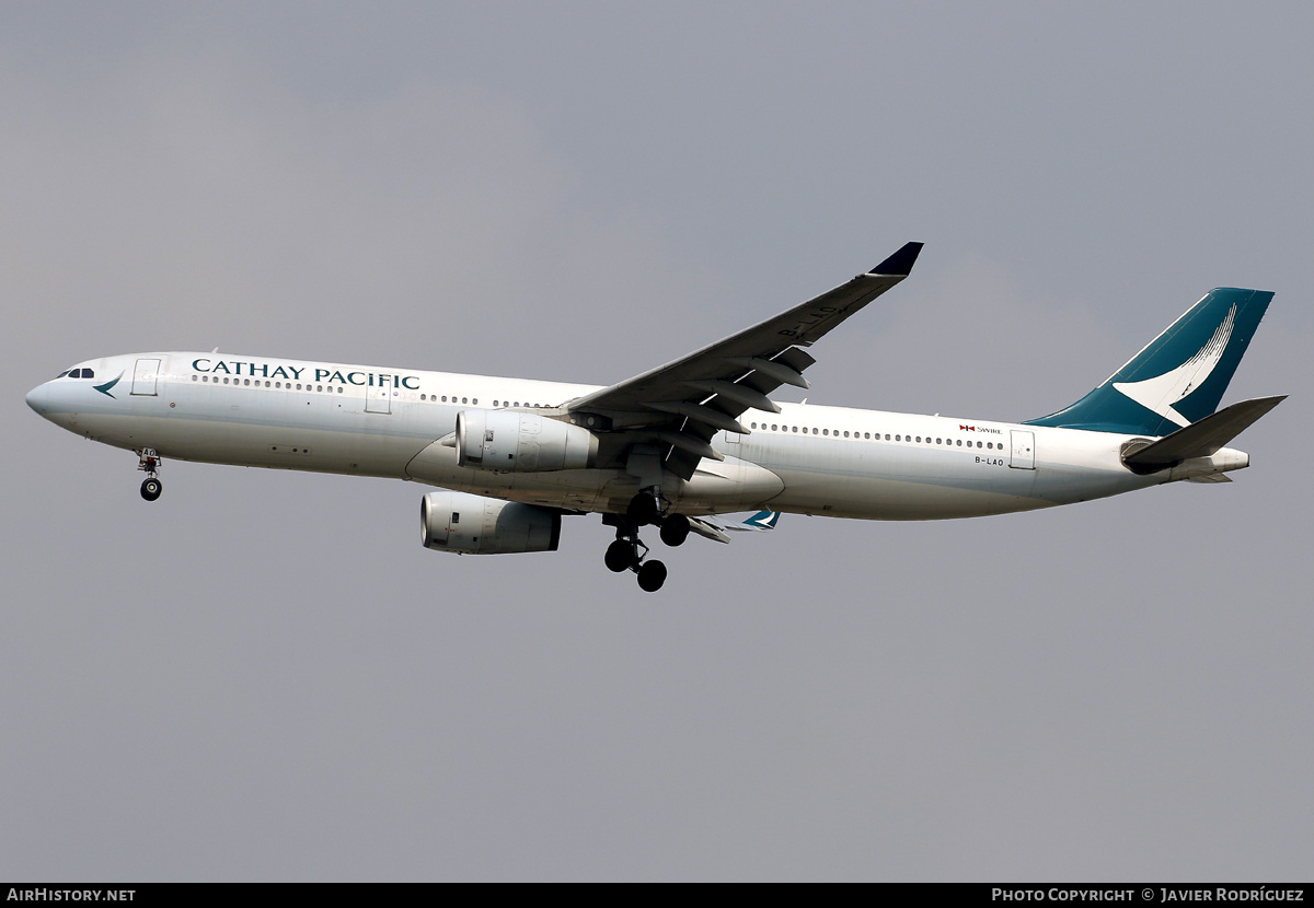 Aircraft Photo of B-LAO | Airbus A330-343 | Cathay Pacific Airways | AirHistory.net #797427