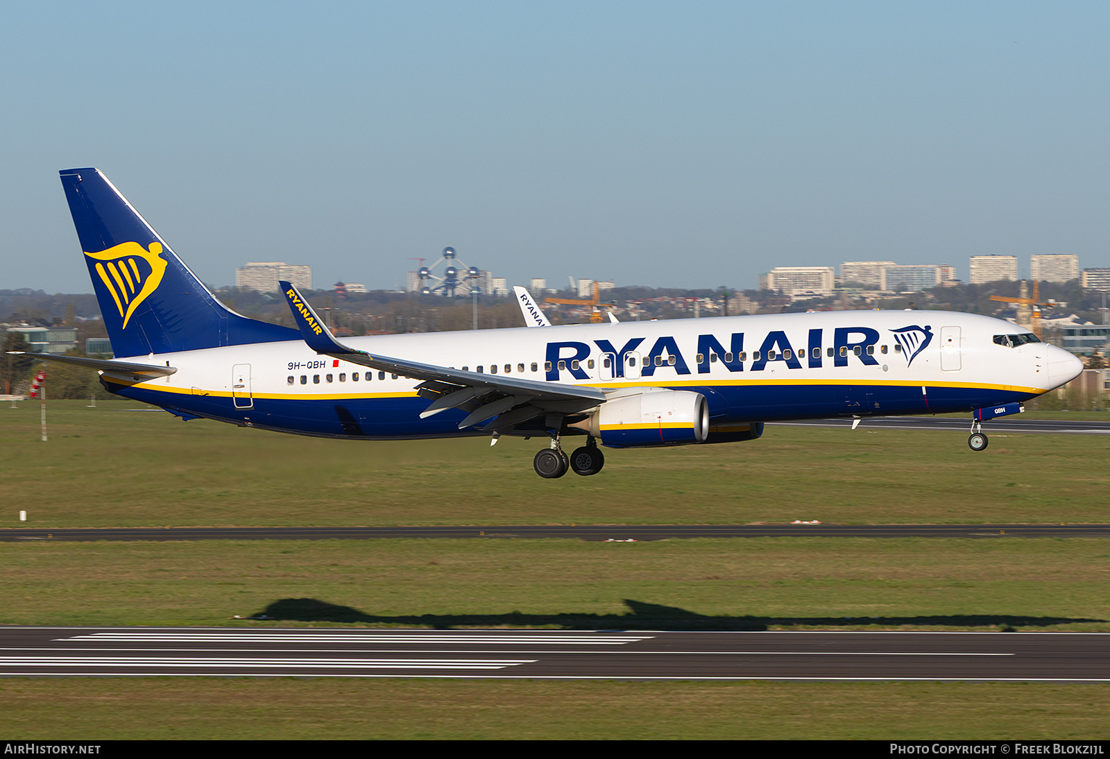 Aircraft Photo of 9H-QBH | Boeing 737-8AS | Ryanair | AirHistory.net #797462