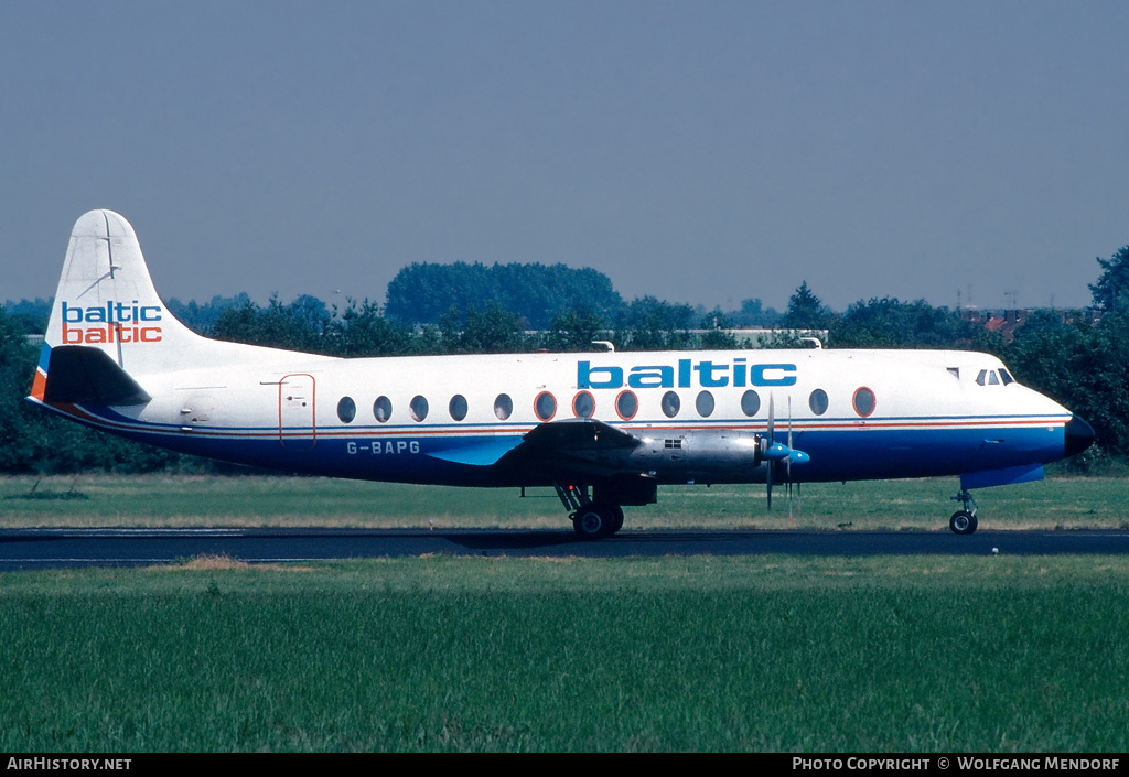 Aircraft Photo of G-BAPG | Vickers 814 Viscount | Baltic Airlines | AirHistory.net #797484