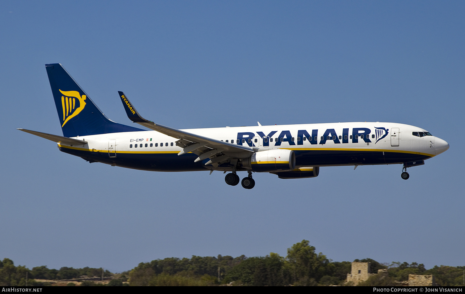 Aircraft Photo of EI-EMP | Boeing 737-8AS | Ryanair | AirHistory.net #797626