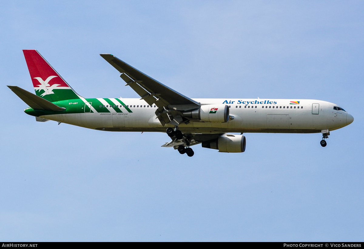 Aircraft Photo of S7-ASY | Boeing 767-3Q8/ER | Air Seychelles | AirHistory.net #797655