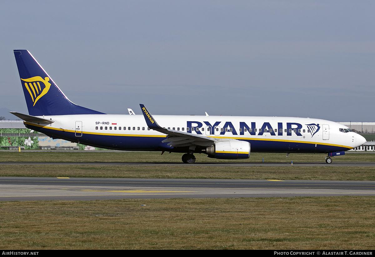 Aircraft Photo of SP-RND | Boeing 737-8AS | Ryanair | AirHistory.net #797660