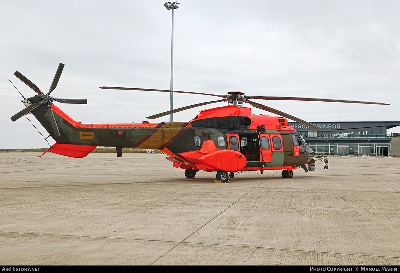 Aircraft Photo of HU.27-04 | Eurocopter AS-532AL Cougar | Spain - Army | AirHistory.net #797723