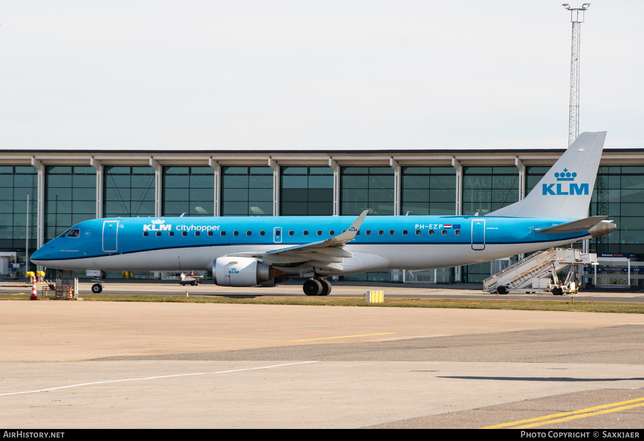 Aircraft Photo of PH-EZP | Embraer 190STD (ERJ-190-100STD) | KLM Cityhopper | AirHistory.net #797763