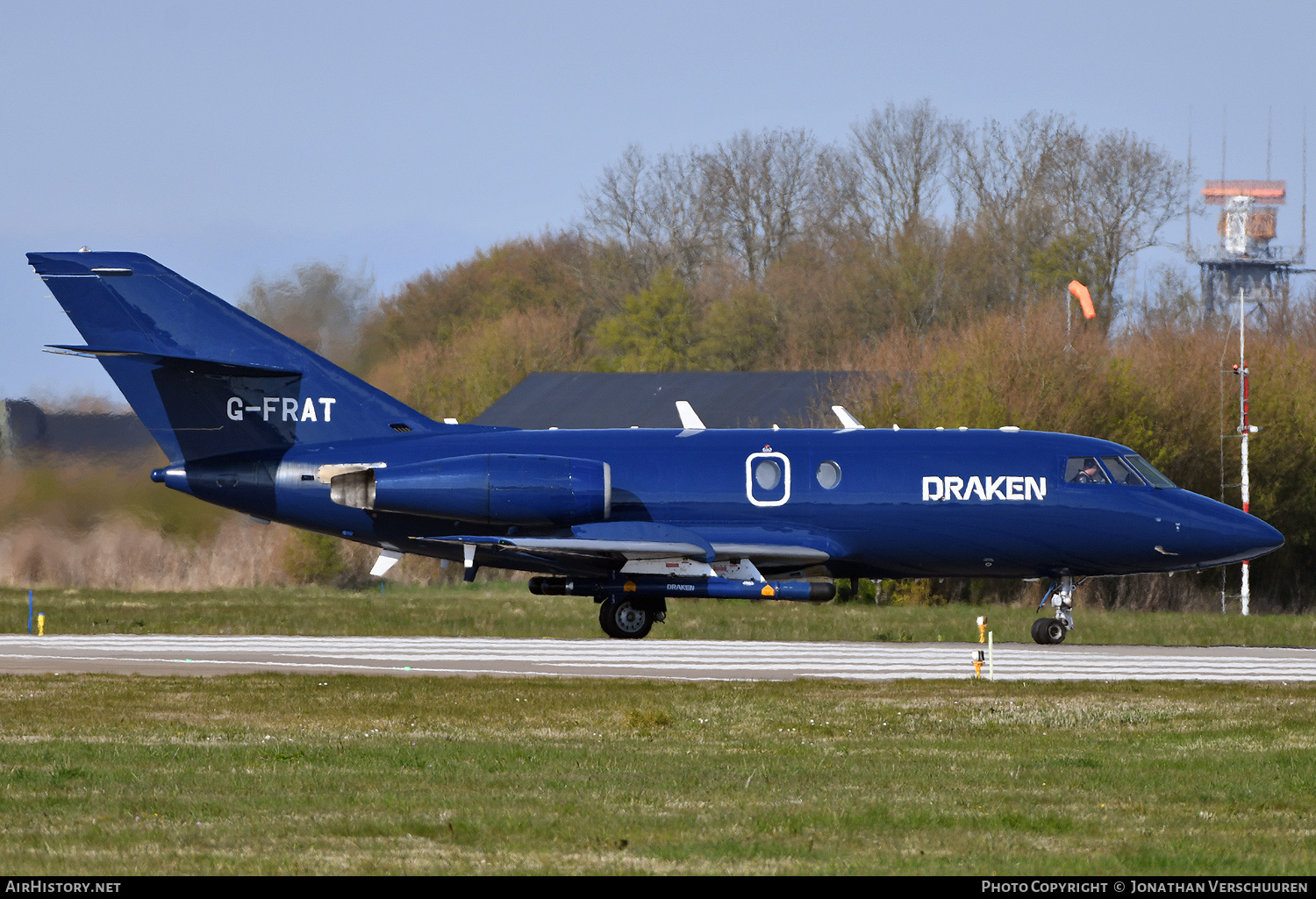 Aircraft Photo of G-FRAT | Dassault Falcon 20DC | Draken Europe | AirHistory.net #797792