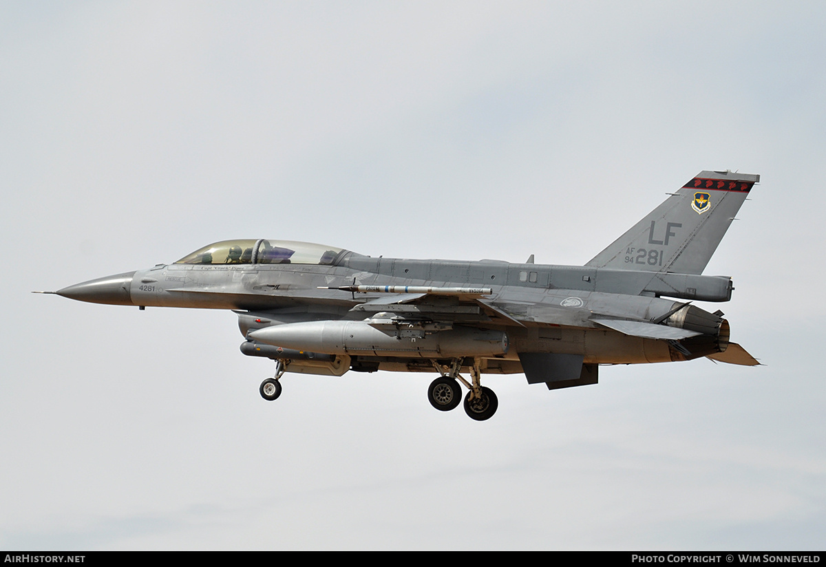 Aircraft Photo of 94-0281 / AF94-281 | Lockheed Martin F-16D Fighting Falcon | USA - Air Force | AirHistory.net #797807