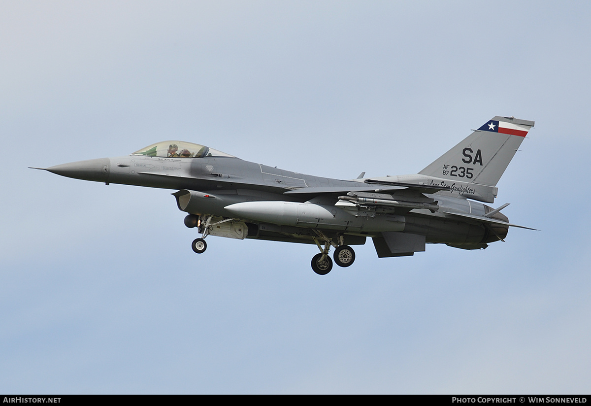 Aircraft Photo of 87-0235 / AF87-235 | General Dynamics F-16C Fighting Falcon | USA - Air Force | AirHistory.net #797855