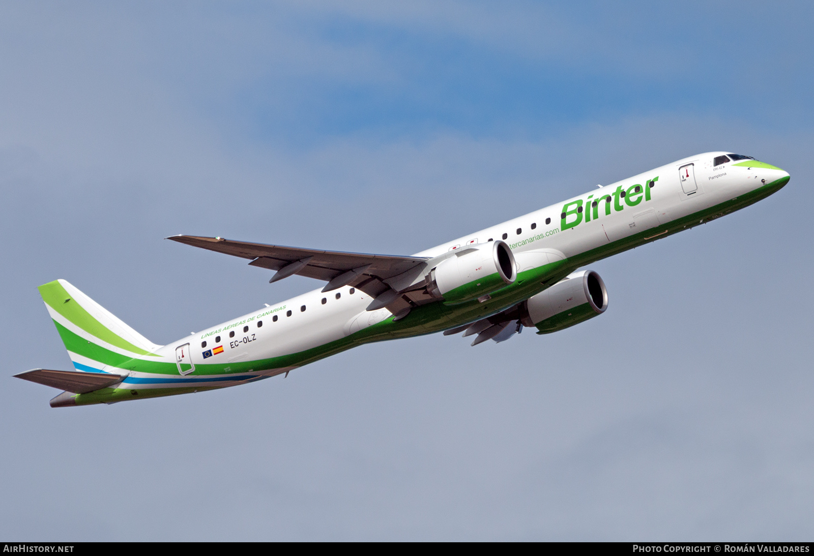 Aircraft Photo of EC-OLZ | Embraer 195-E2 (ERJ-190-400 STD) | Binter Canarias | AirHistory.net #797888