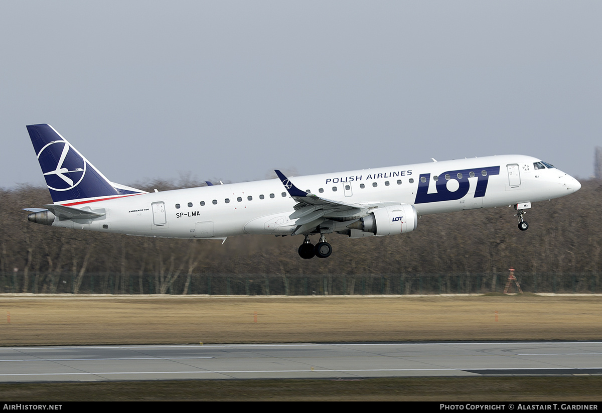 Aircraft Photo of SP-LMA | Embraer 190STD (ERJ-190-100STD) | LOT Polish Airlines - Polskie Linie Lotnicze | AirHistory.net #797890