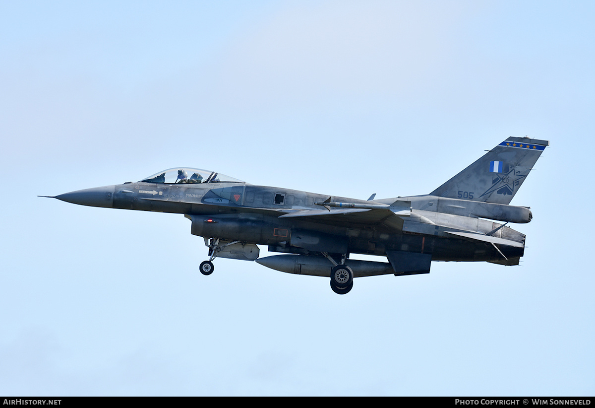 Aircraft Photo of 505 | Lockheed Martin F-16CJ Fighting Falcon | Greece - Air Force | AirHistory.net #797917