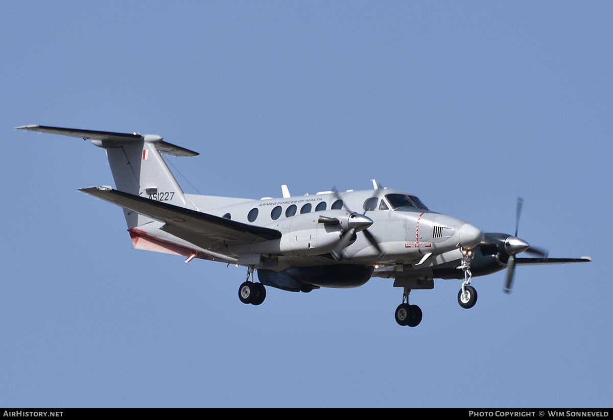 Aircraft Photo of AS1227 | Hawker Beechcraft B200 King Air | Malta - Air Force | AirHistory.net #798007