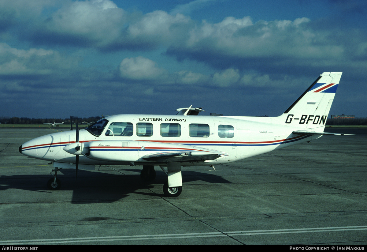 Aircraft Photo of G-BFDN | Piper PA-31-350 Navajo Chieftain | Eastern Airways | AirHistory.net #798065
