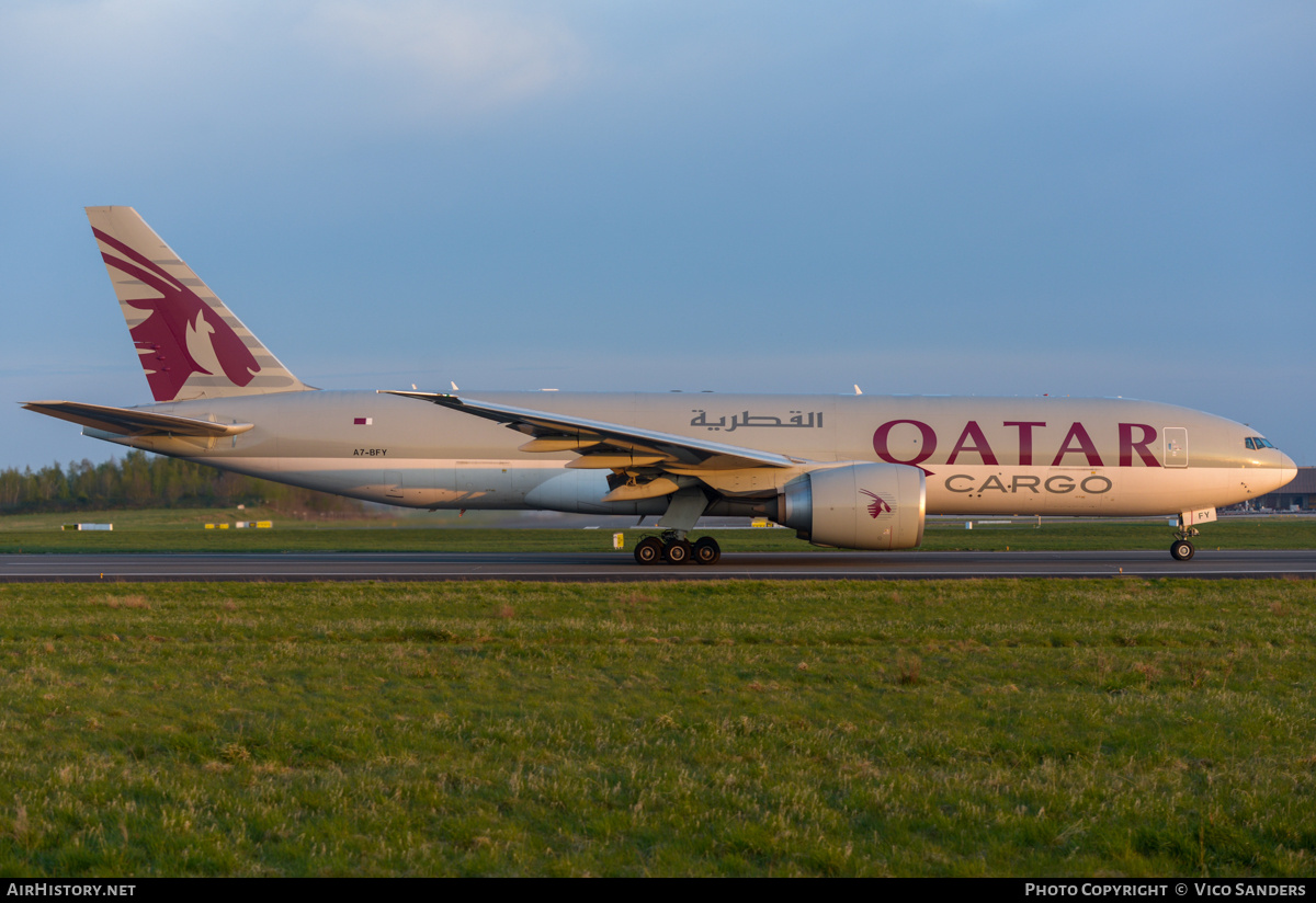 Aircraft Photo of A7-BFY | Boeing 777-F | Qatar Airways Cargo | AirHistory.net #798235