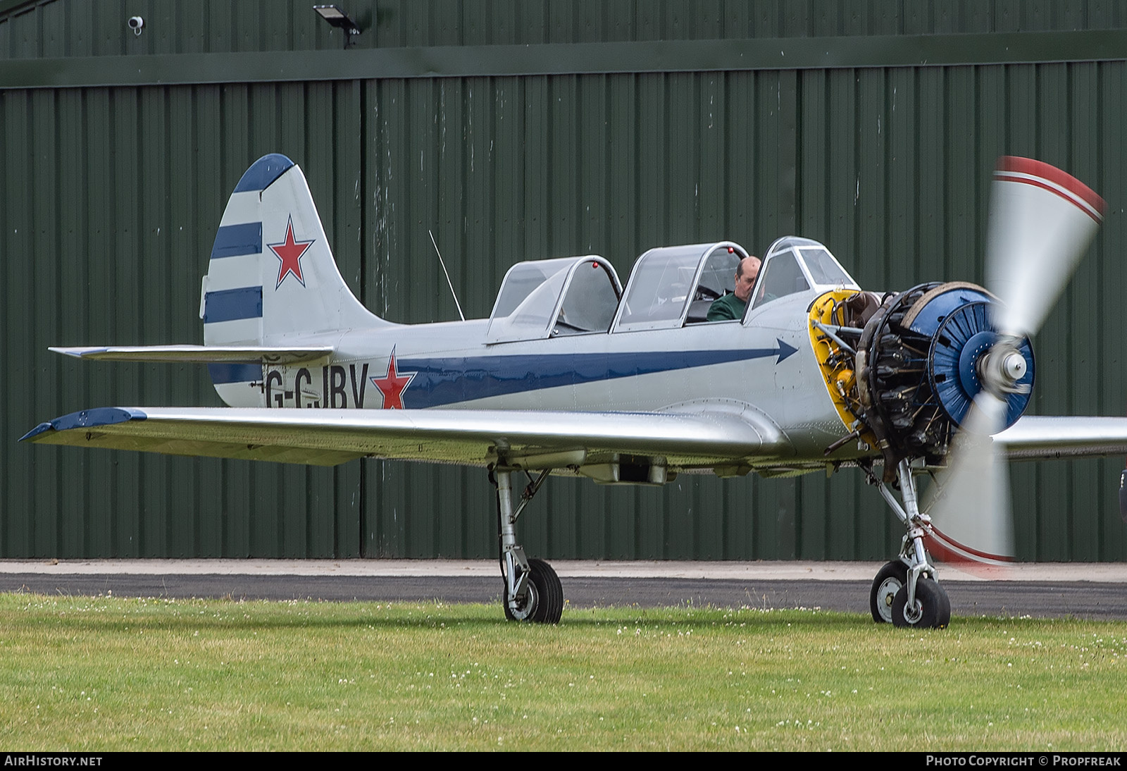 Aircraft Photo of G-CJBV | Yakovlev Yak-52 | Soviet Union - Air Force | AirHistory.net #798266