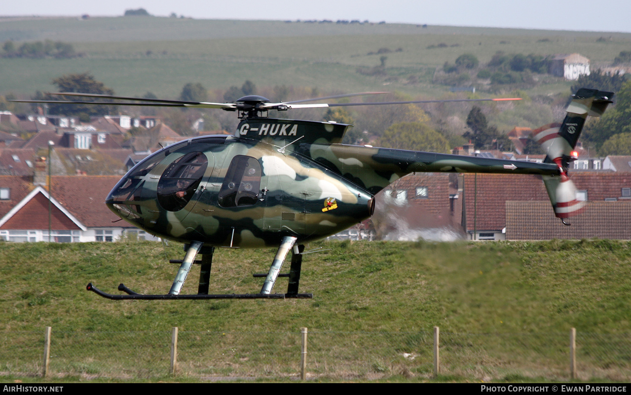 Aircraft Photo of G-HUKA | McDonnell Douglas MD-500E (369E) | AirHistory.net #798452