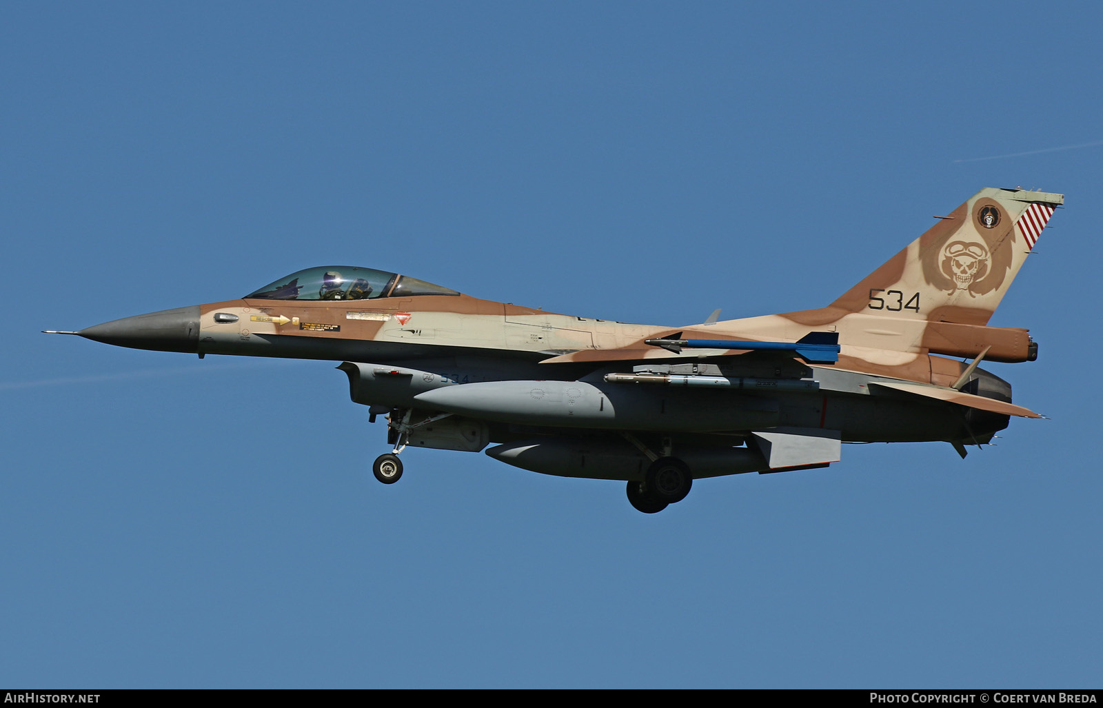 Aircraft Photo of 534 | General Dynamics F-16C Barak | Israel - Air Force | AirHistory.net #798496