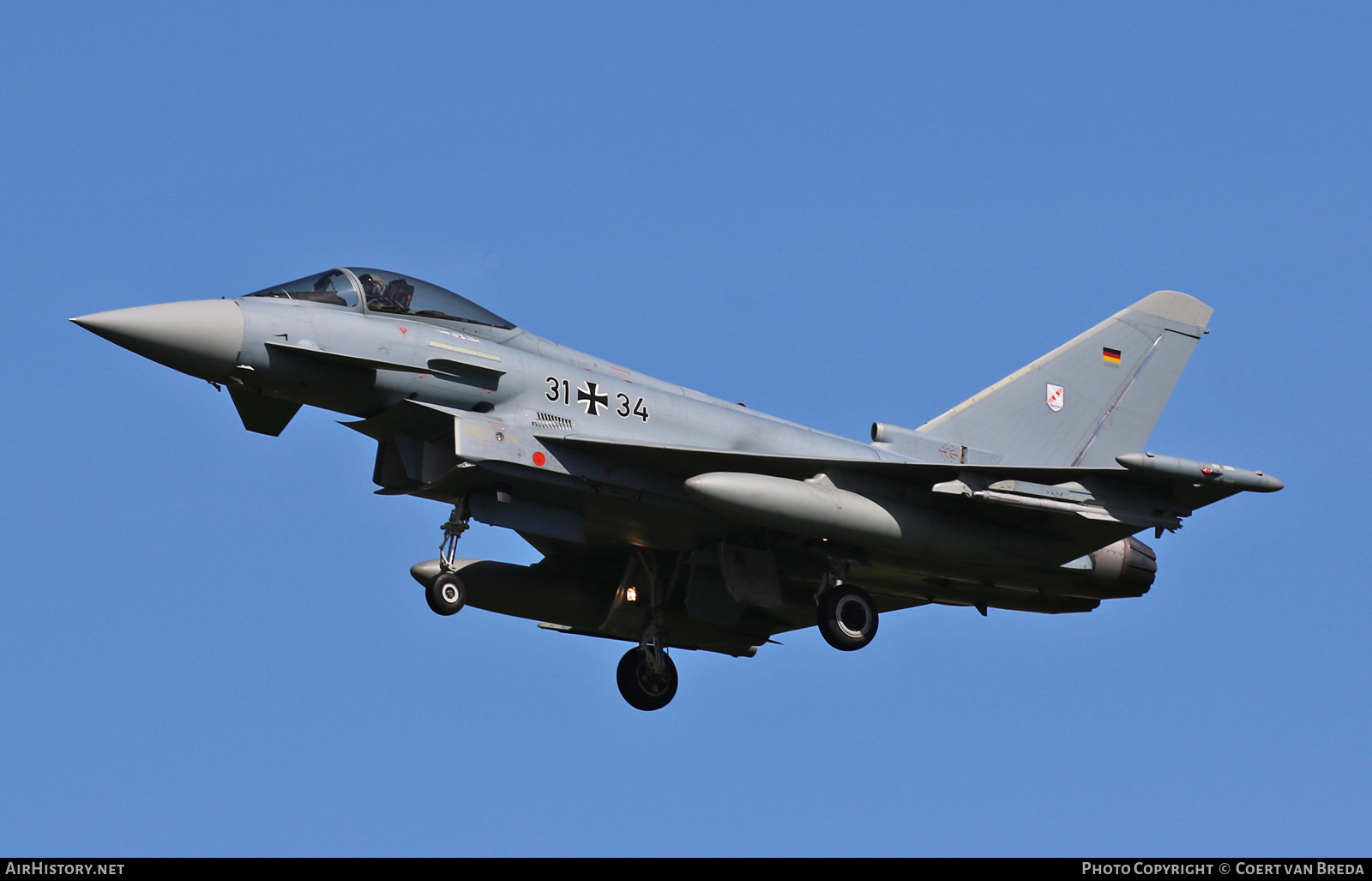 Aircraft Photo of 3134 | Eurofighter EF-2000 Typhoon S | Germany - Air Force | AirHistory.net #798497