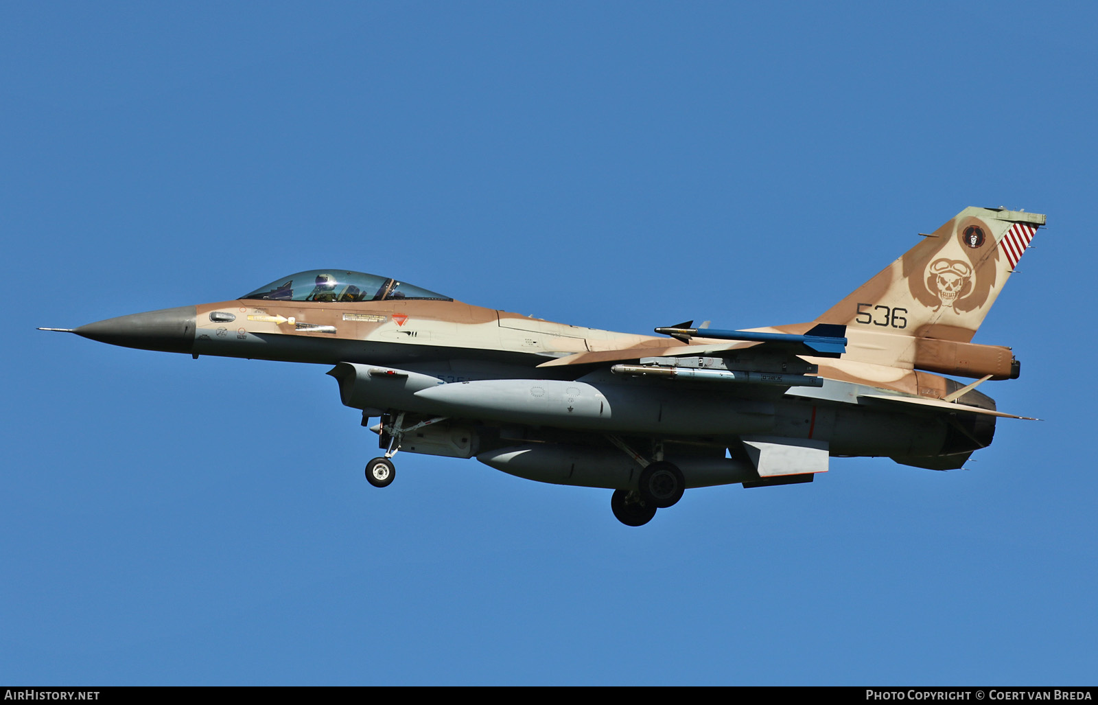 Aircraft Photo of 536 | General Dynamics F-16C Barak | Israel - Air Force | AirHistory.net #798525