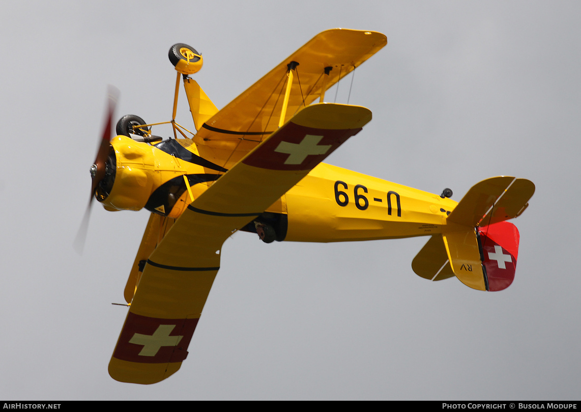 Aircraft Photo of G-AXMT / U-99 | Bücker Bü 133C Jungmeister | Switzerland - Air Force | AirHistory.net #798552