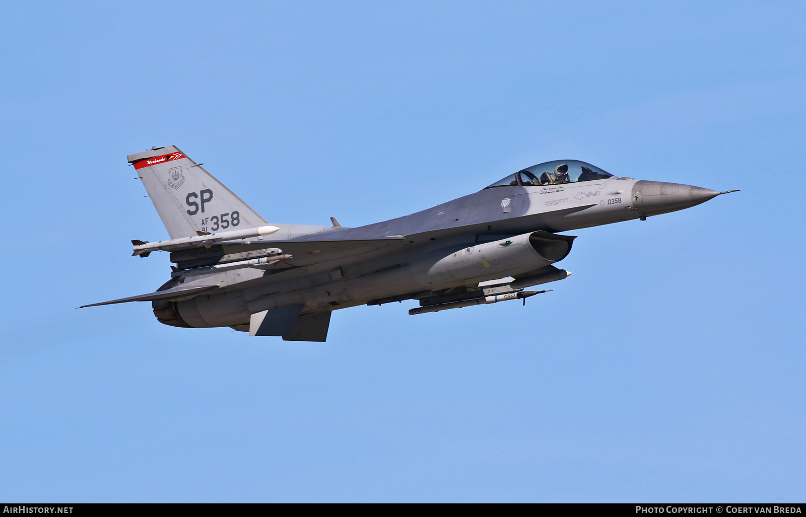 Aircraft Photo of 91-0358 / AF91-358 | General Dynamics F-16CM Fighting Falcon | USA - Air Force | AirHistory.net #798588