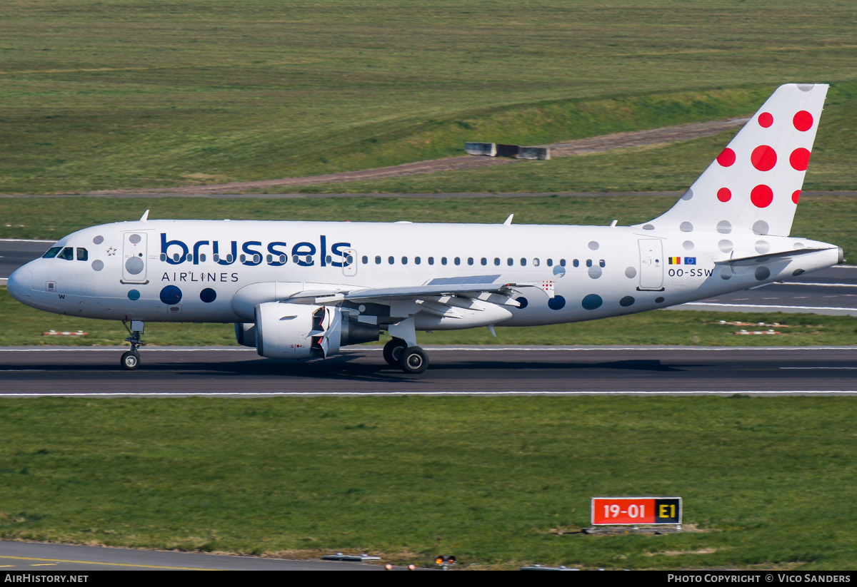 Aircraft Photo of OO-SSW | Airbus A319-111 | Brussels Airlines | AirHistory.net #798631