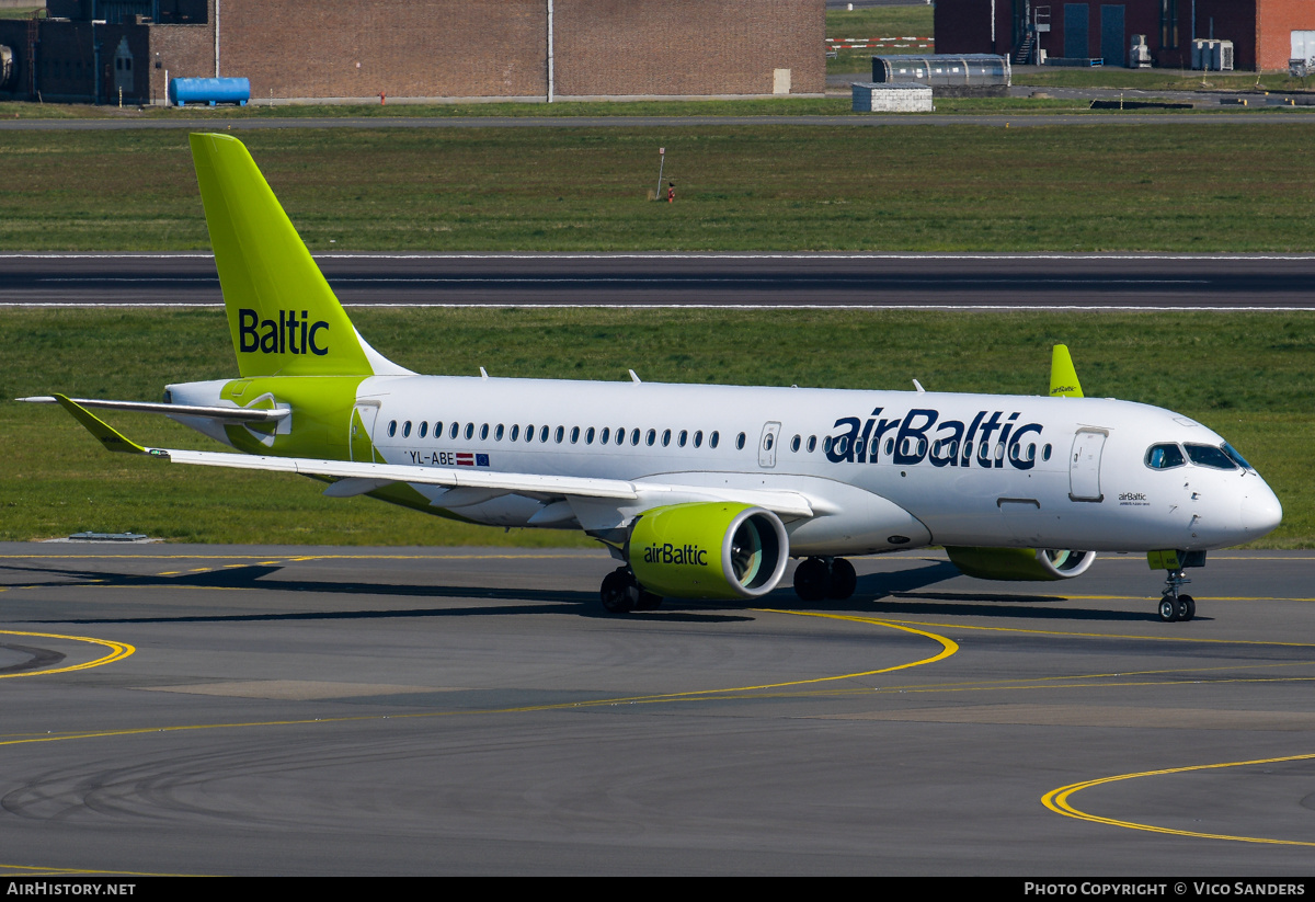 Aircraft Photo of YL-ABE | Airbus A220-371 (BD-500-1A11) | AirBaltic | AirHistory.net #798639