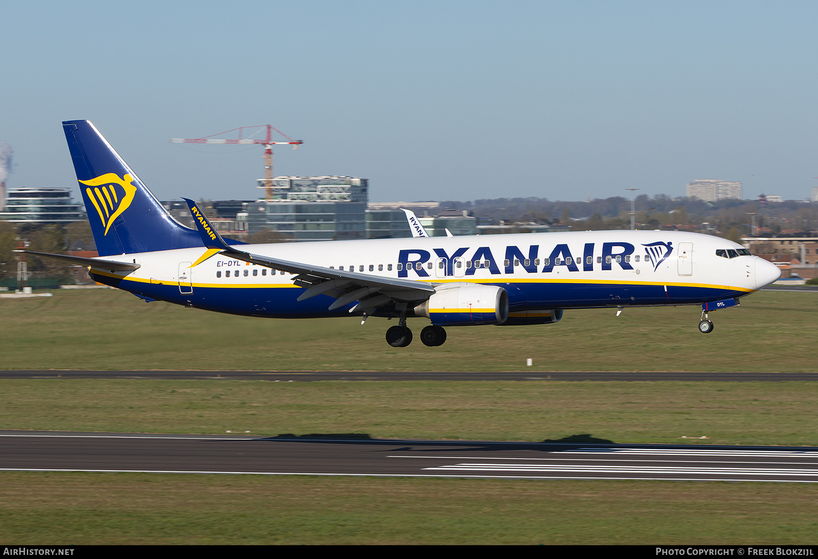 Aircraft Photo of EI-DYL | Boeing 737-8AS | Ryanair | AirHistory.net #798640