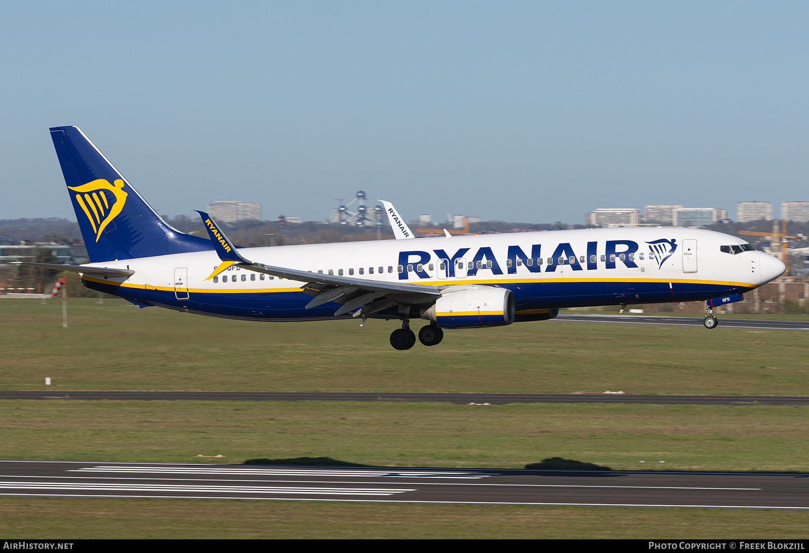 Aircraft Photo of 9H-QFD | Boeing 737-8AS | Ryanair | AirHistory.net #798653