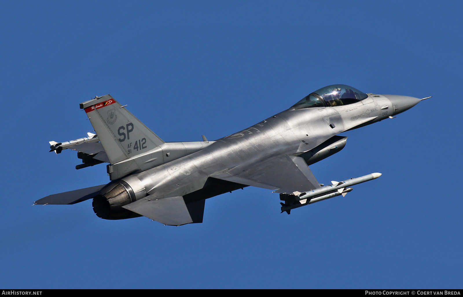 Aircraft Photo of 91-0412 / AF91-412 | Lockheed Martin F-16CM Fighting Falcon | USA - Air Force | AirHistory.net #798666