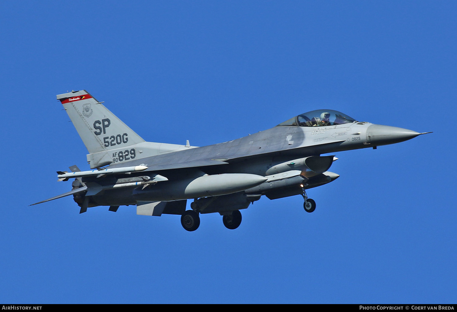 Aircraft Photo of 90-0829 / AF90-829 | General Dynamics F-16CM Fighting Falcon | USA - Air Force | AirHistory.net #798667