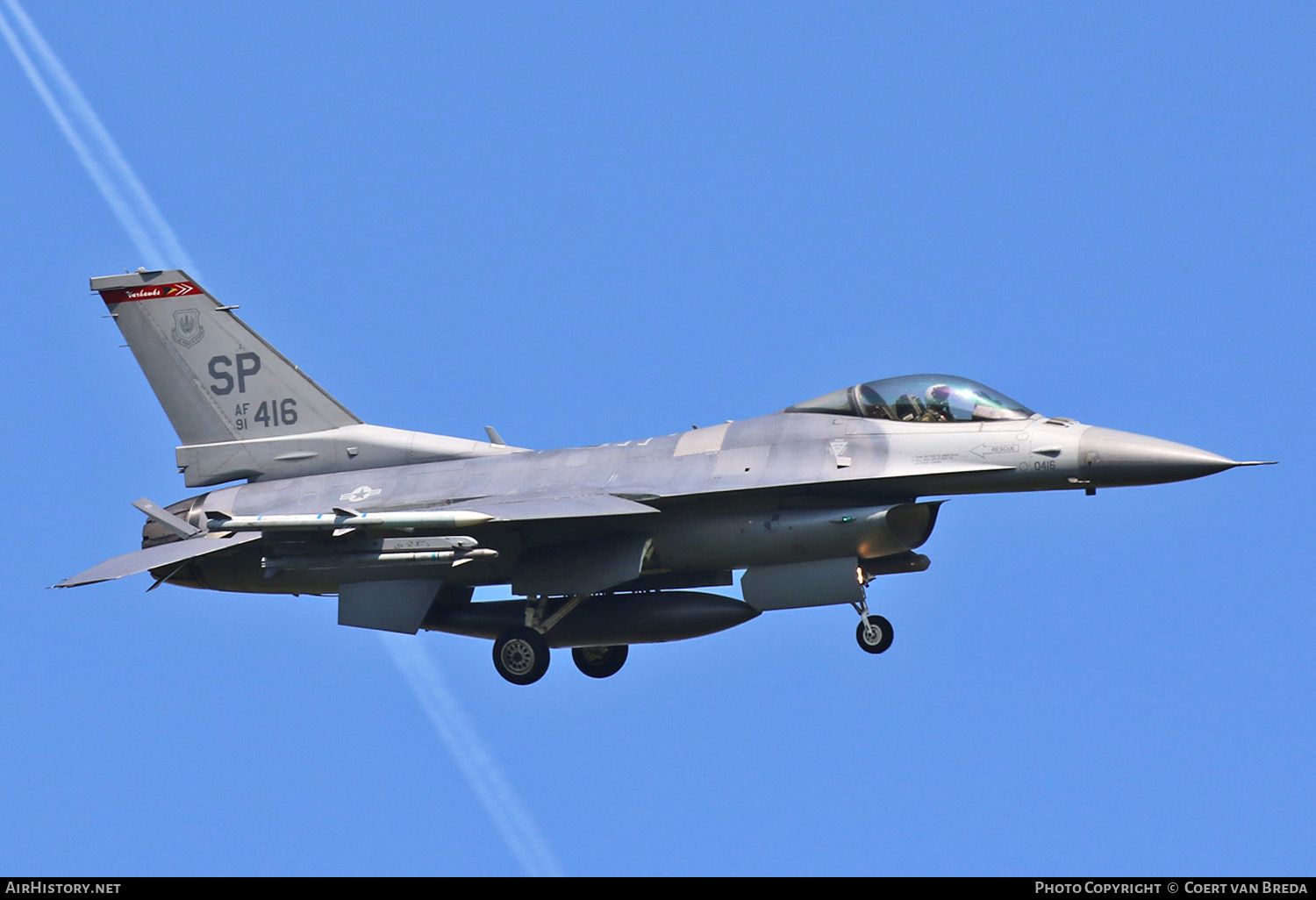 Aircraft Photo of 91-0416 / AF91-416 | Lockheed F-16CM Fighting Falcon | USA - Air Force | AirHistory.net #798681