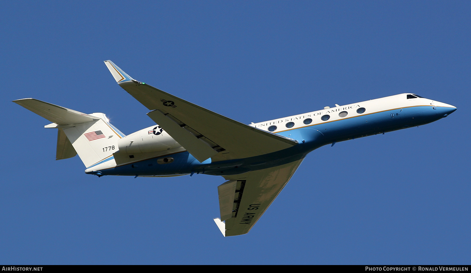 Aircraft Photo of 04-1778 / 1778 | Gulfstream Aerospace C-37B Gulfstream G550 (G-V-SP) | USA - Army | AirHistory.net #798737