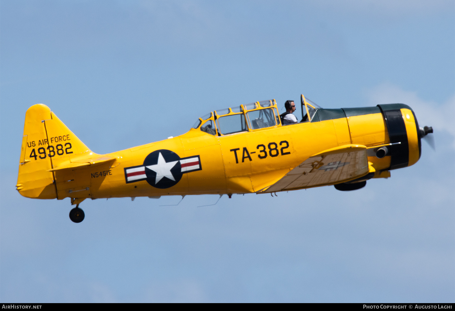 Aircraft Photo of N5451E / 49382 | North American T-6G Texan | USA - Air Force | AirHistory.net #798762
