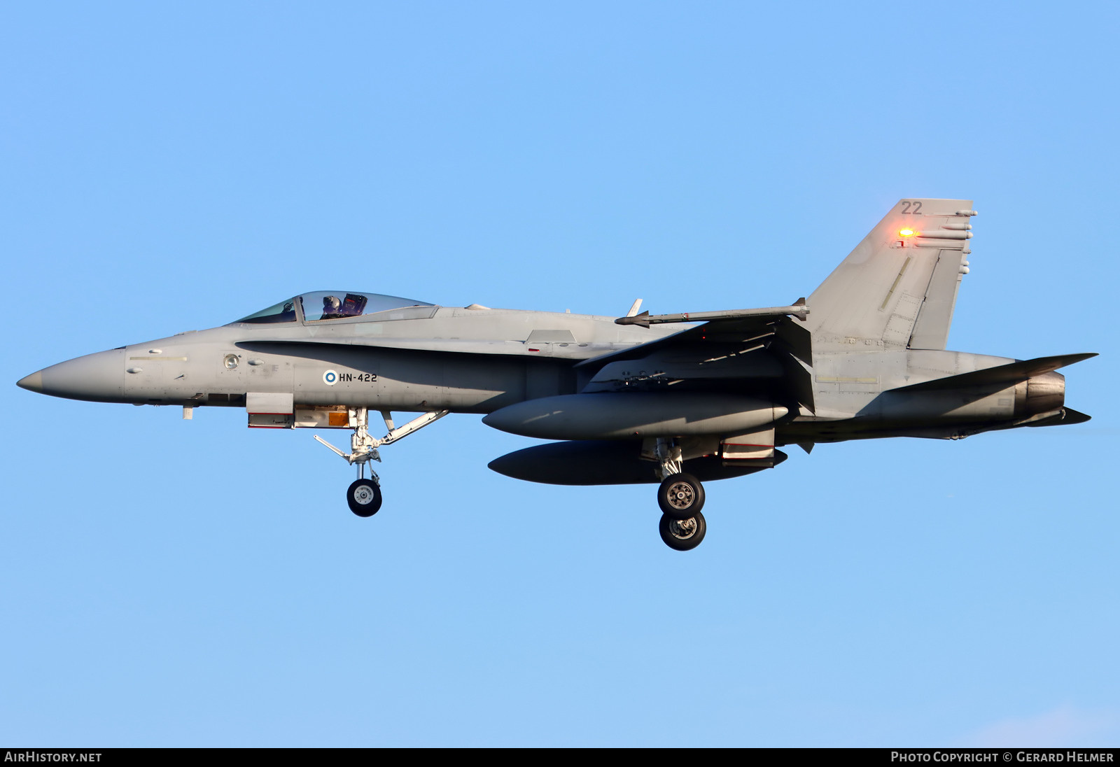 Aircraft Photo of HN-422 | McDonnell Douglas F/A-18C Hornet | Finland - Air Force | AirHistory.net #798784