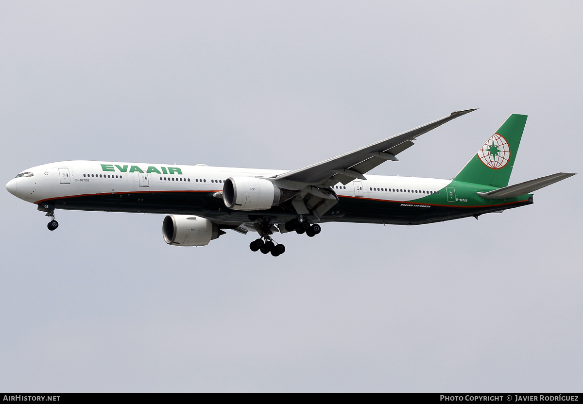 Aircraft Photo of B-16708 | Boeing 777-35E/ER | EVA Air | AirHistory.net #798789