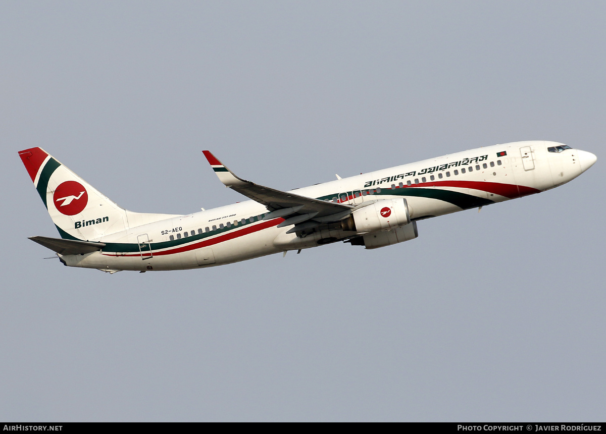 Aircraft Photo of S2-AEQ | Boeing 737-8HO | Biman Bangladesh Airlines | AirHistory.net #798810