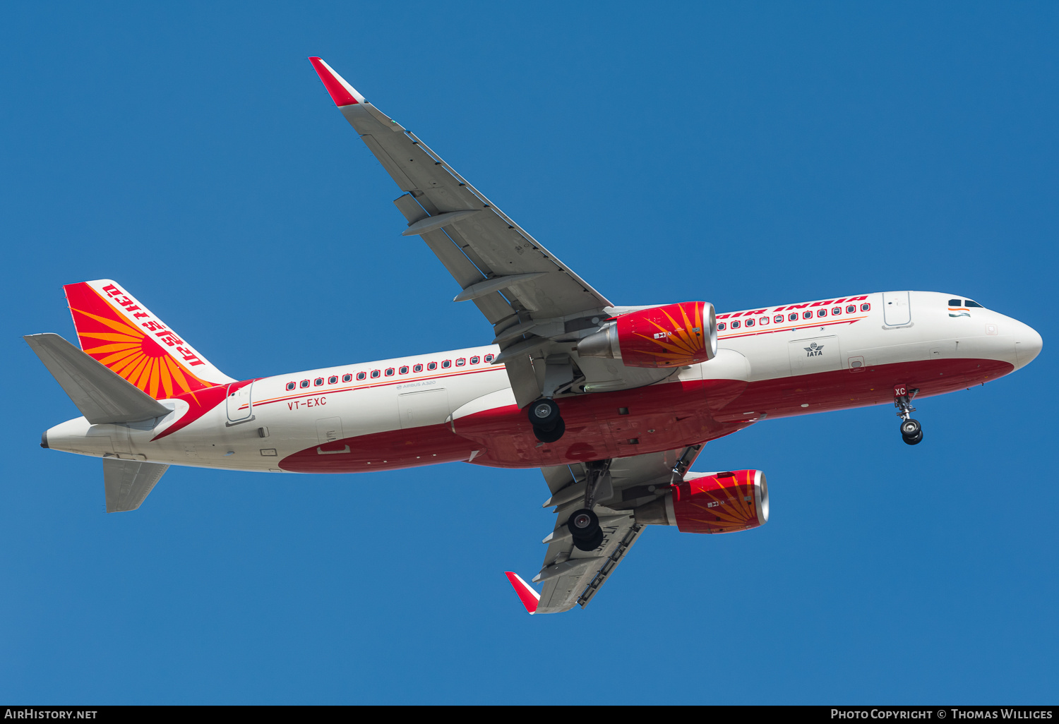 Aircraft Photo of VT-EXC | Airbus A320-214 | Air India | AirHistory.net #798814