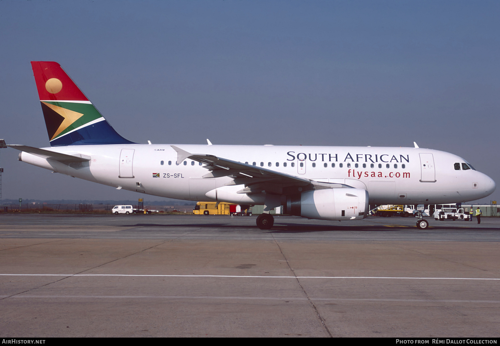 Aircraft Photo of ZS-SFL | Airbus A319-131 | South African Airways | AirHistory.net #798825