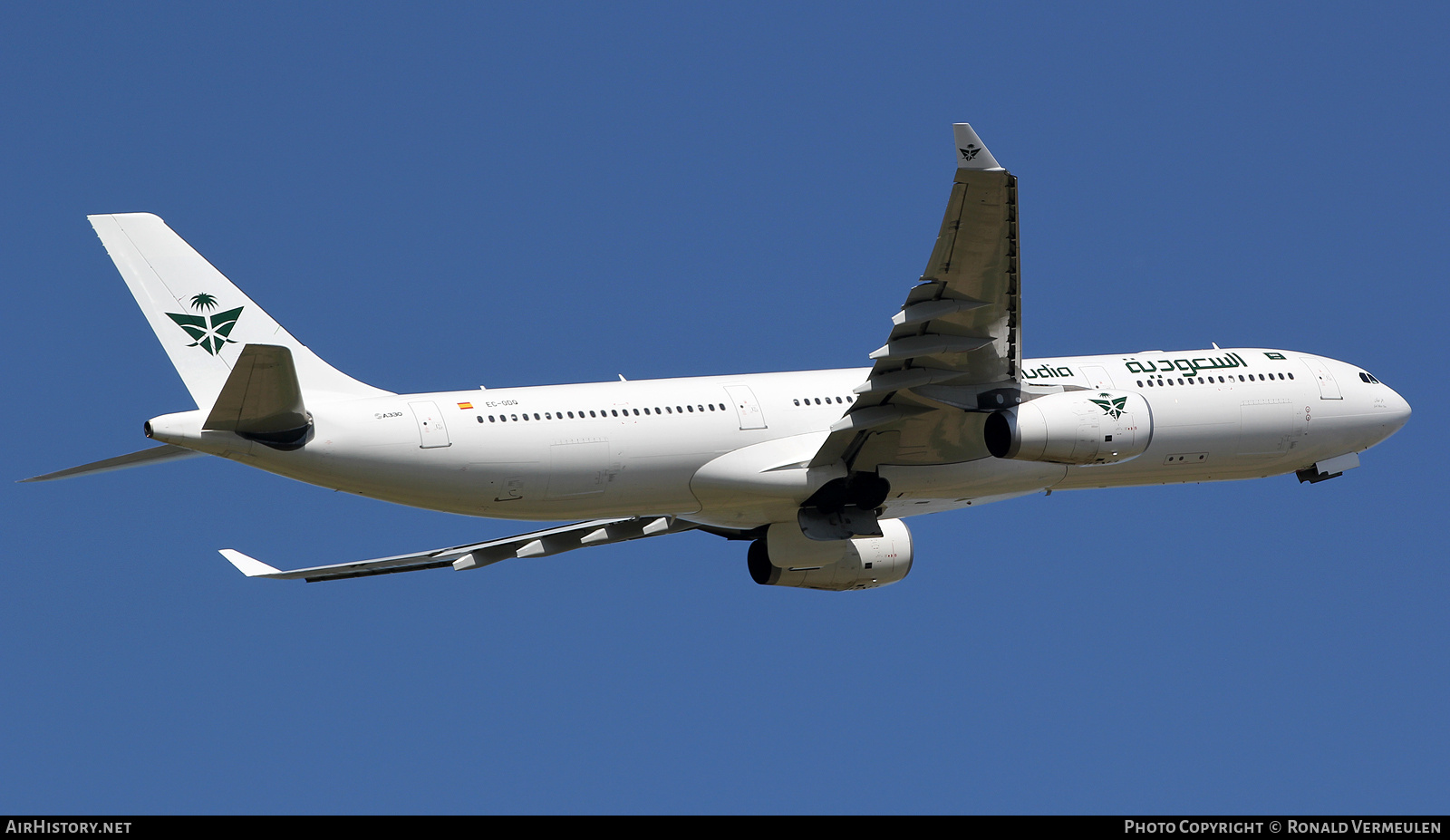 Aircraft Photo of EC-ODQ | Airbus A330-343 | Saudi Arabian Airlines | AirHistory.net #798845