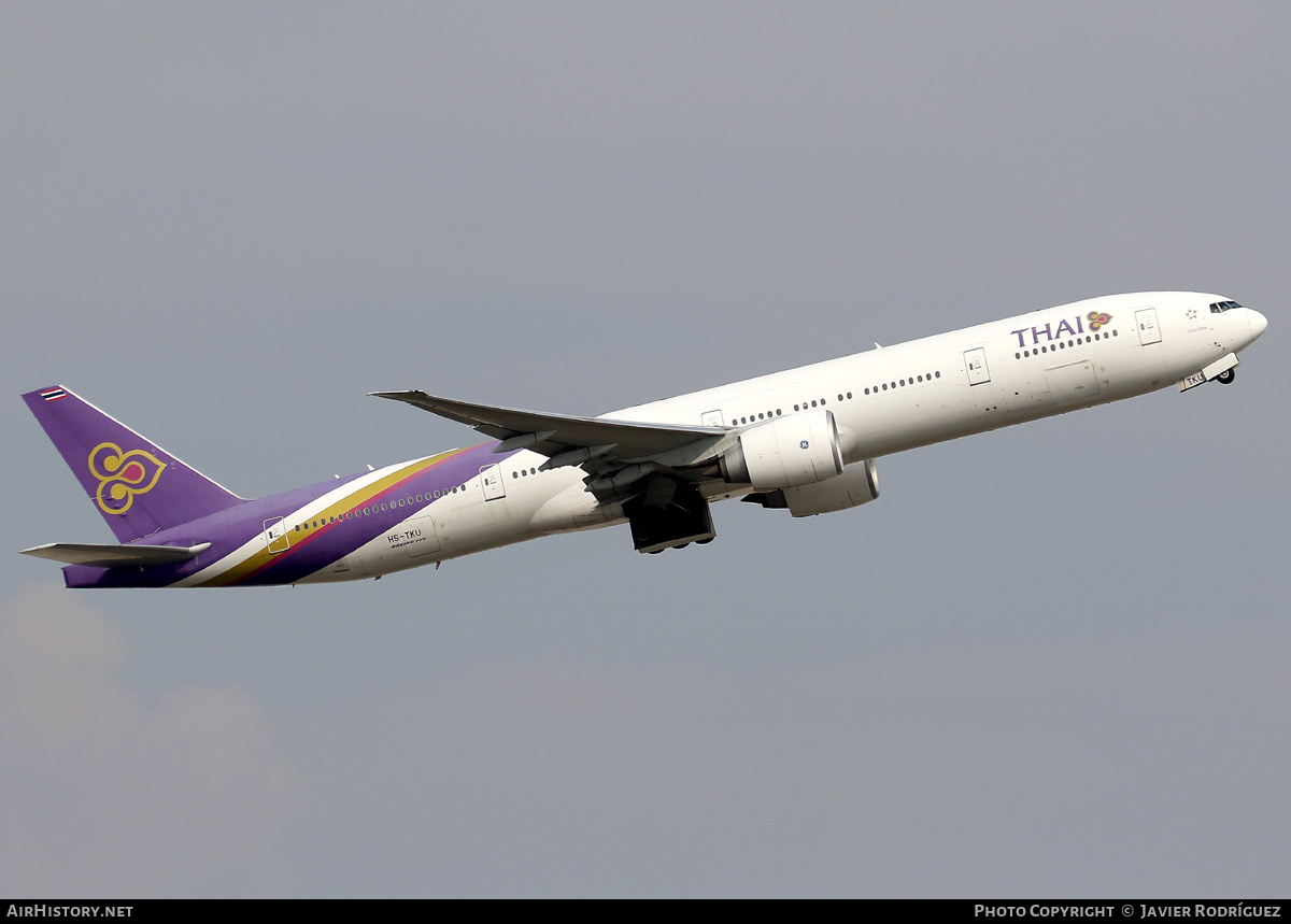 Aircraft Photo of HS-TKU | Boeing 777-3D7/ER | Thai Airways International | AirHistory.net #798881