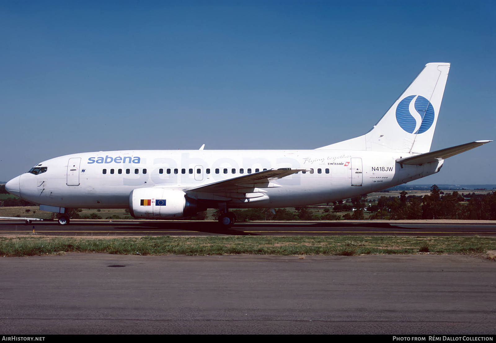 Aircraft Photo of N418JW | Boeing 737-529 | Sabena | AirHistory.net #798954